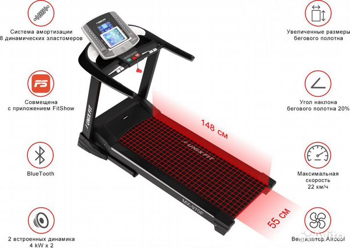 Беговые дорожки unixfit