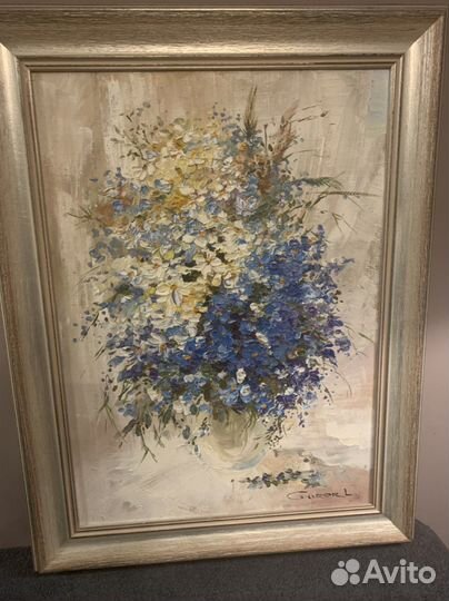 Картина холст масло 60х80 в раме, Гурар Л.И