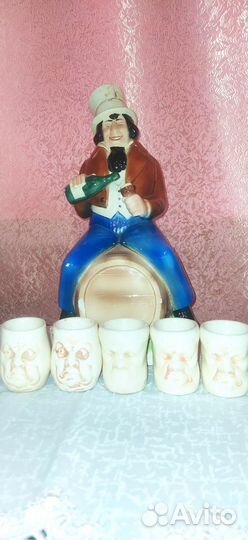 Штоф графин с рюмками коллекционный Германия