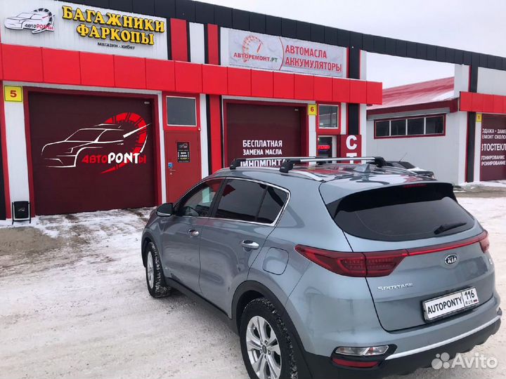 Багажник на рейлинги turtle AIR 2 Киа Спортейдж4