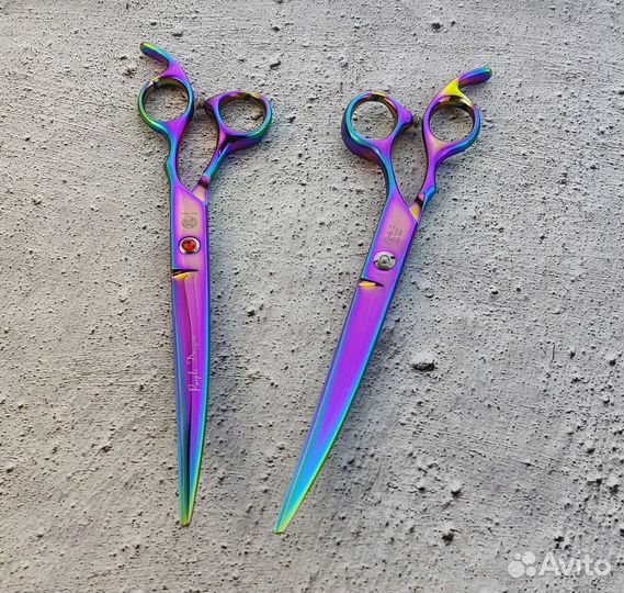 Набор ножниц для стрижки 8 Purple Dragon №8335