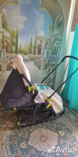 Санки коляска nika