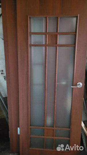 Дверь входная деревянная бу с коробкой