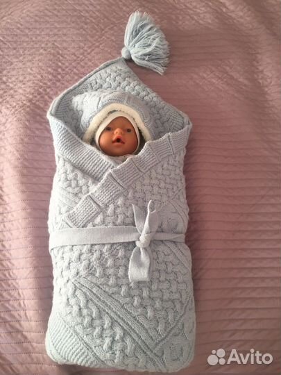 Конверт одеяло на выписку зимний