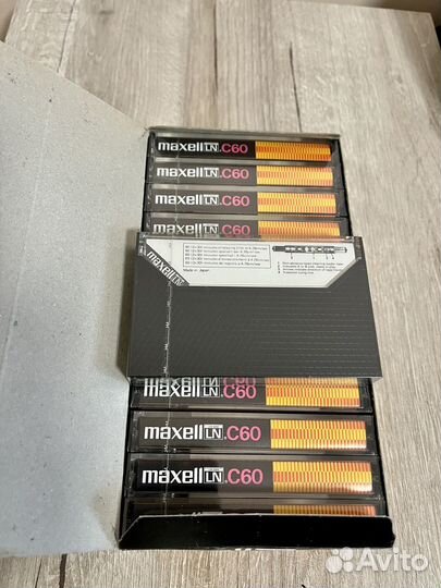 Аудиокассеты новые Maxell LN C60, TDK SA-C90