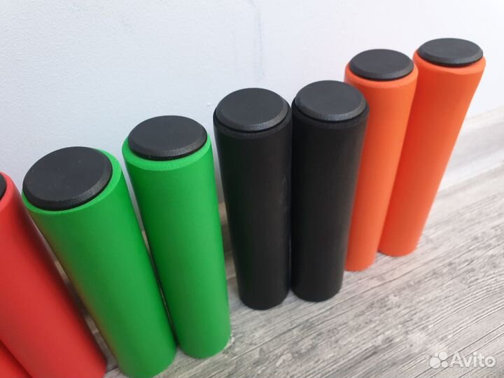 Грипсы пенки с заглушками (комфортные, мягкие)