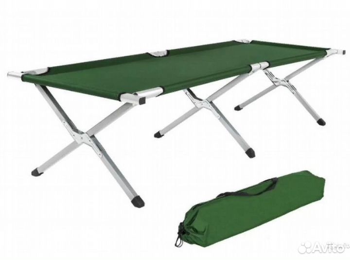 Раскладушка туристическая классическая до 100 кг