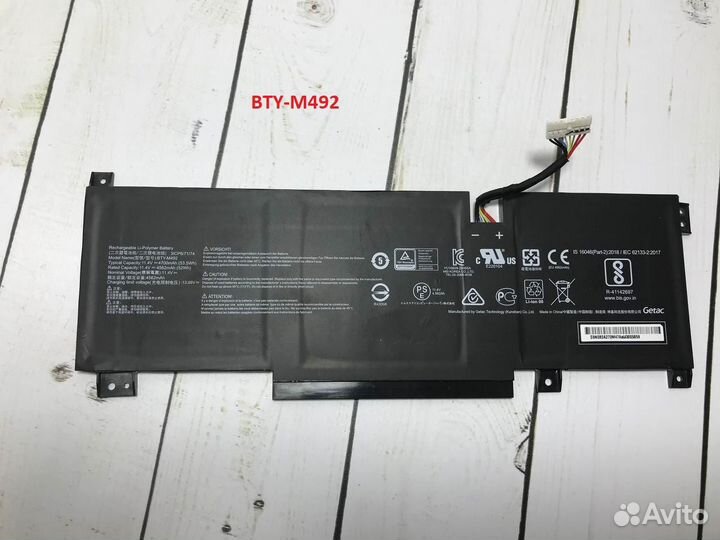 Аккумуляторы для ноутбуков Asus и MSI Б\У