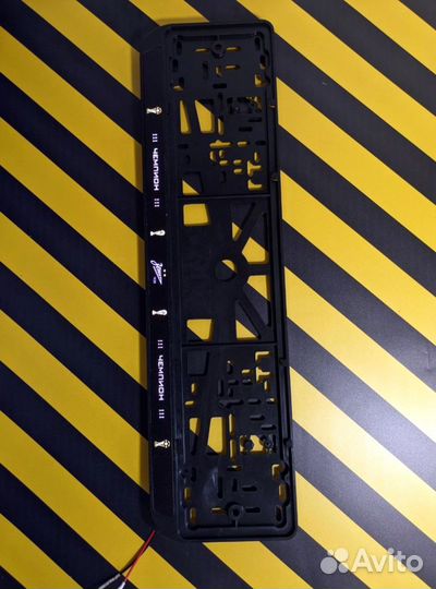 Номерная рамка c вашим логотипом и дизайном