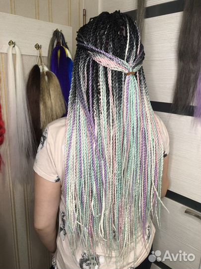 Комплект готовый сенегальские косы