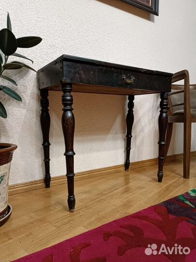 Шахматный столик, красное дерево, антикварный