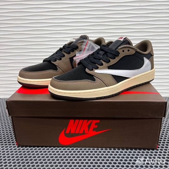 Кроссовки Nike air Jordan 1 low travis scott