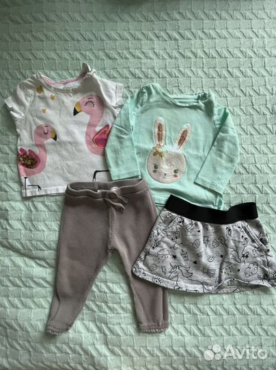 Вещи пакетом для девочки с рождения до года