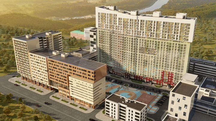 Апартаменты-студия, 42,2 м², 9/16 эт.