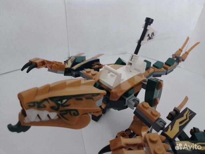 Лего 70666 без фигурок. Золотой дракон Ллойда