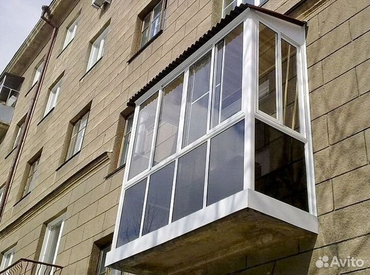 Остекление балконов и лоджий под ключ G6531