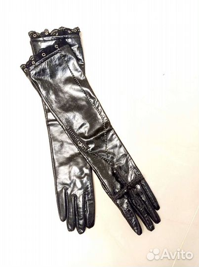 Перчатки кожаные Готика