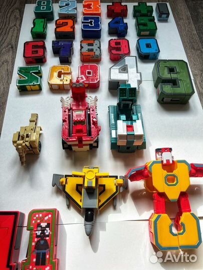 Трансформеры цифры 36шт