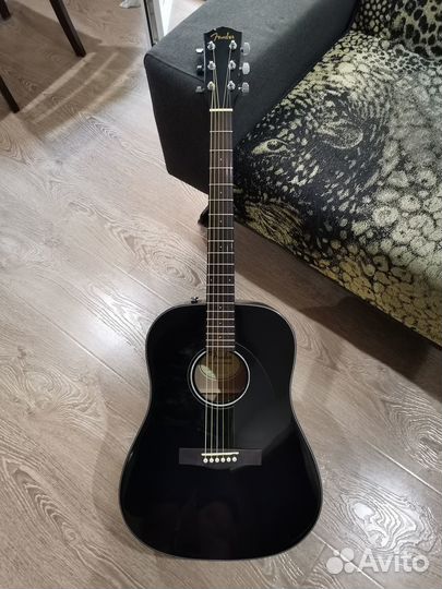 Акустическая гитара Fender CD 60 S/ BLK