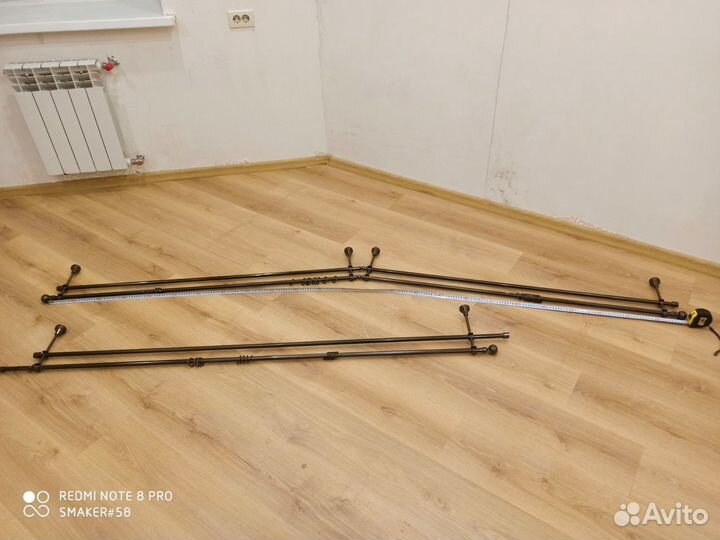 Карнизы для штор двухрядный настенный