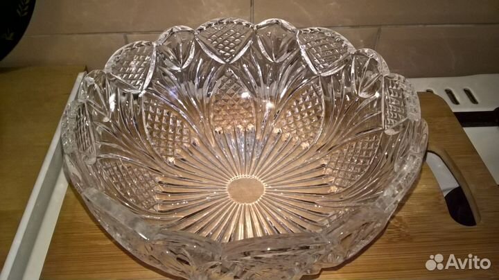 Хрустальный салатник большой