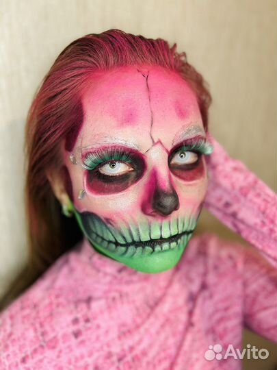 Грим на Хэллоуин макияж