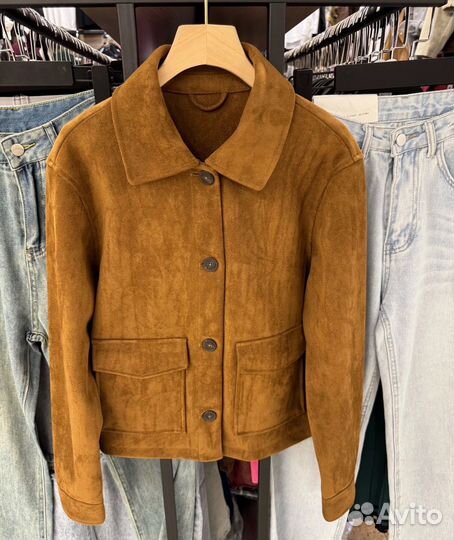 Жакет замшевый zara