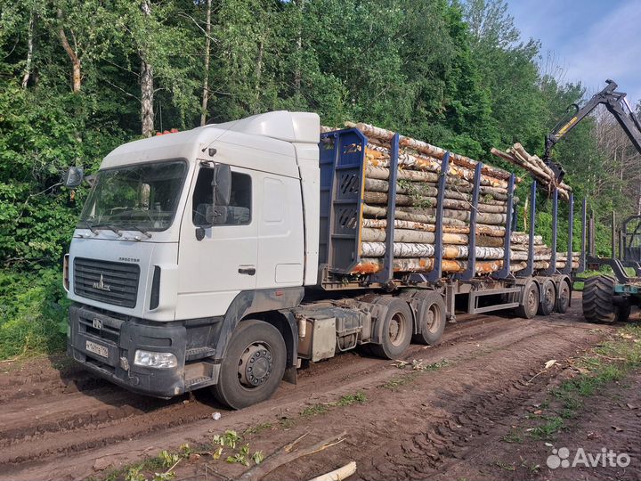 Маз 6430 С П/П сортиментовозом В аренду С работой