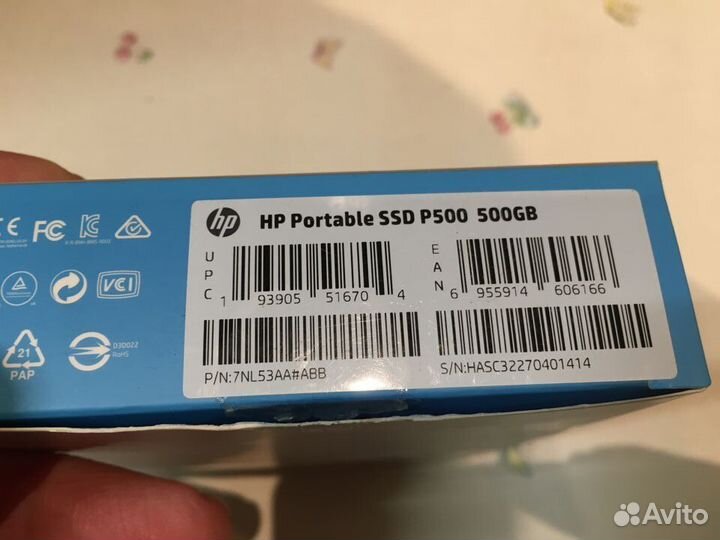 SSD-диск HP 500gb Type-C для планшета смартфона