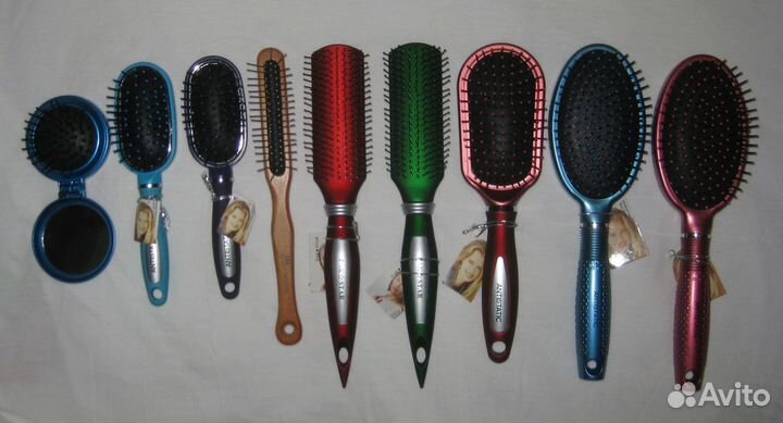 Расчески массажные, простые и для укладки