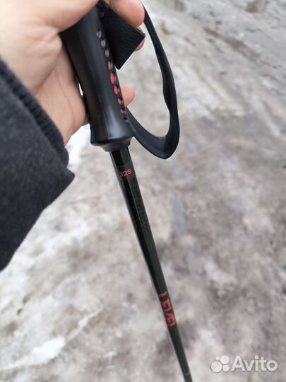 Горнолыжные палки Level 100% Carbon 125 mm