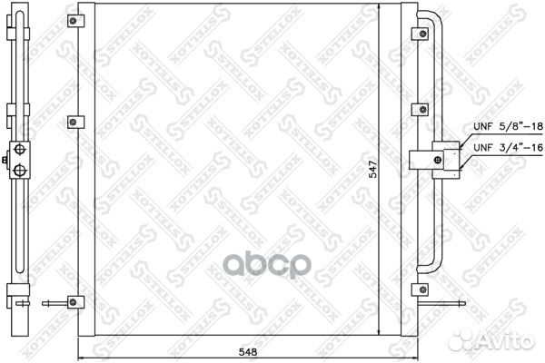 10-45452-SX радиатор кондиционера 94257 Land R
