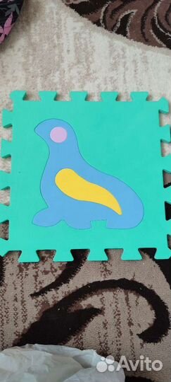 Детский коврик для ползания пазл