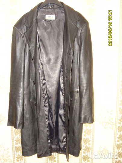 Полупальто кожаное