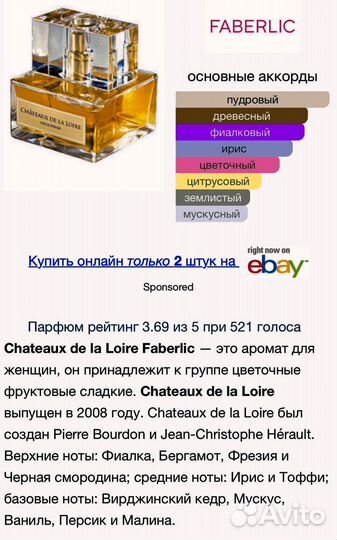 Туалетная вода фаберлик