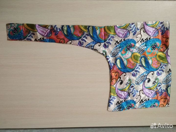 Пальто иск.мех S, платок