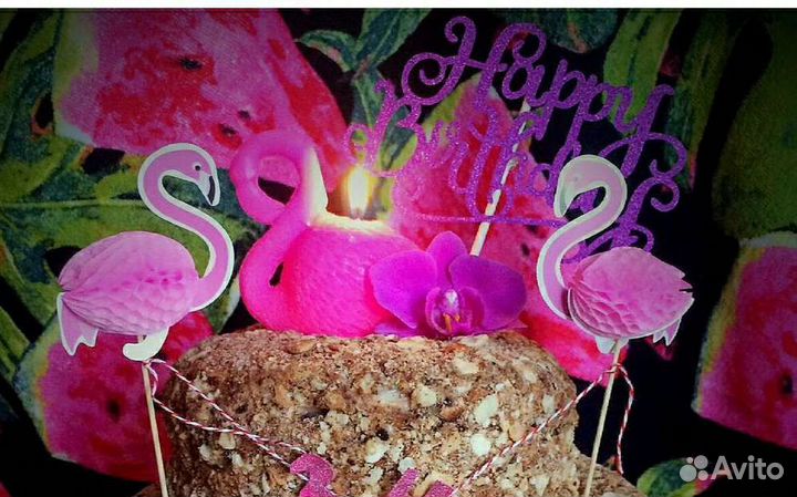 Украшение для торта на палочке