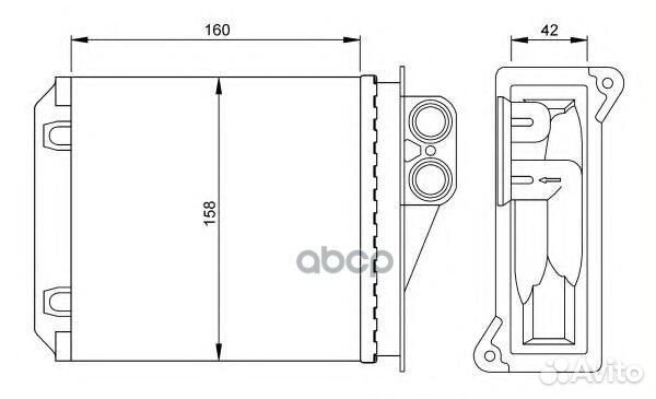 Радиатор печки mercedes sprinter W 906 (06) 209