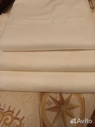 Ткани СССР полотно бел. рубашечное бязь