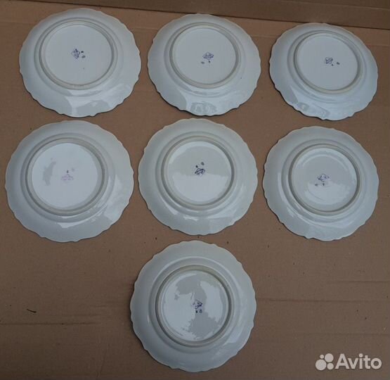 Тарелка Кобальт Набор Германия авм ханза 60-гг