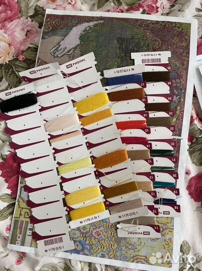 Вышивка крестиком риолис