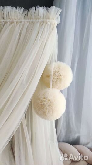 Балдахин в кроватку с держателем