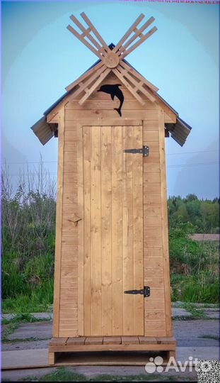 Уличный туалет деревянный BAG341