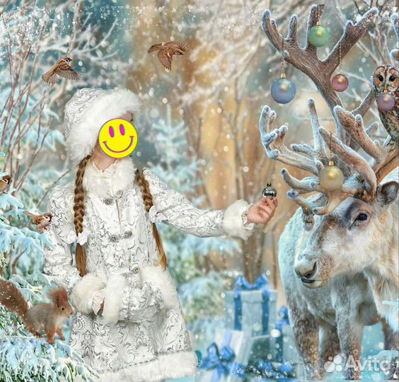 Костюм Снегурочки детский