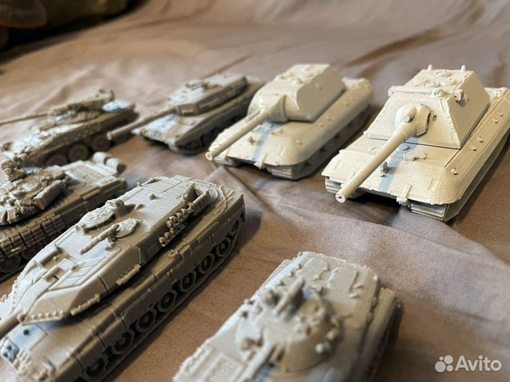 Танк 1:100 3d печать