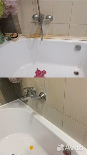 Герметизация, замена герметика в ванной