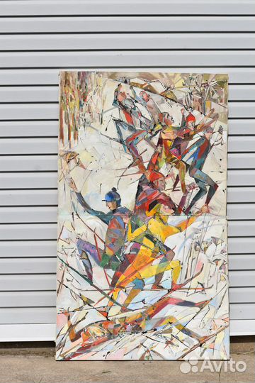 Картина интерьерная масло холст большая 170/100