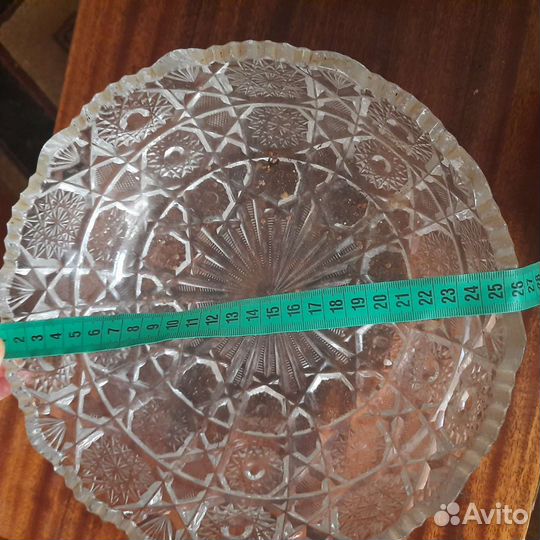 Ваза салатник хрусталь СССР