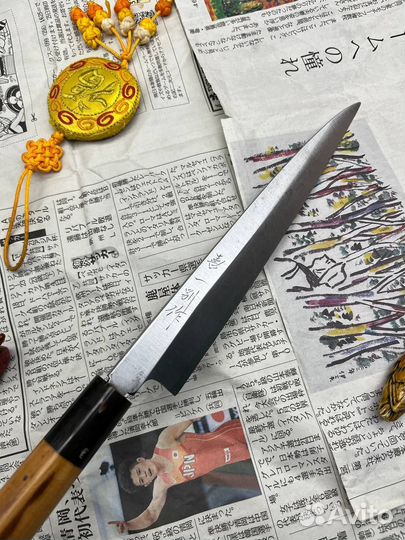 Японский кухонный нож Янагиба Shirogami N2