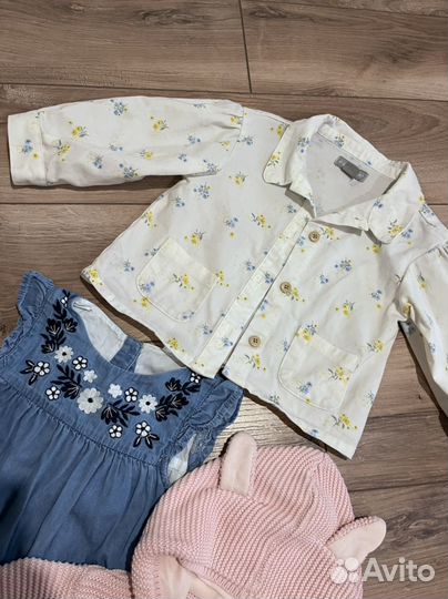 Вещи пакетом для девочки 74 80 zara hm mothercare